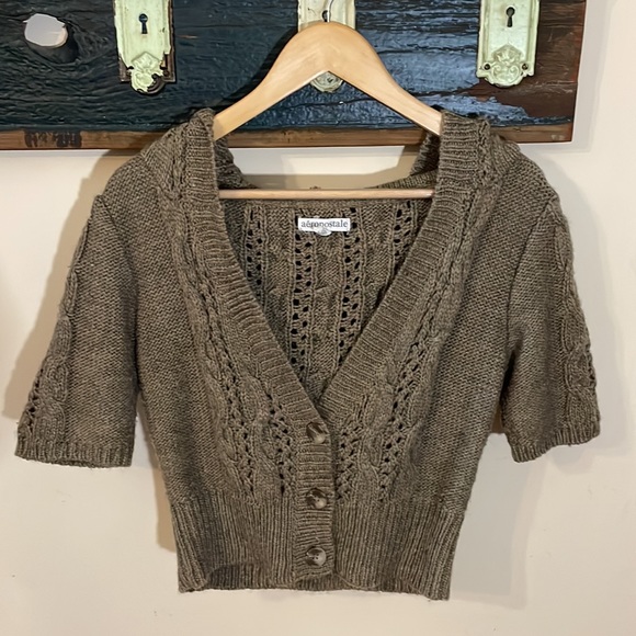 2/$25 Aeropostale Knit Cardigan with Hood Size Large - Picture 3 of 16